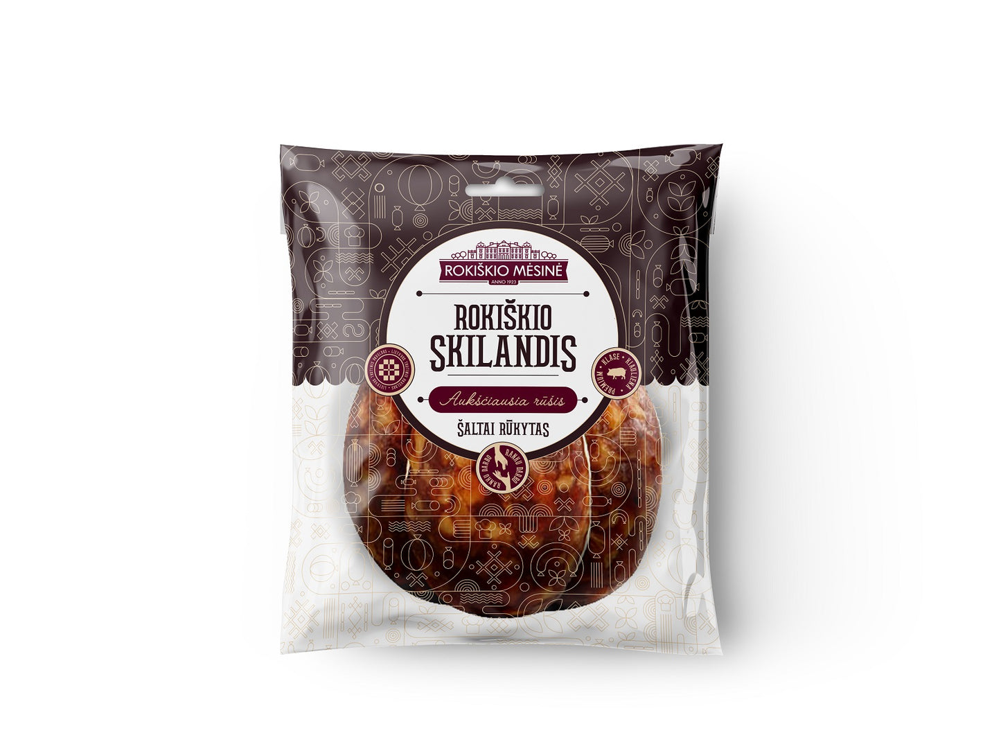 Cold smoked skilandis ROKIŠKIO, national heritage, ar, ~900g