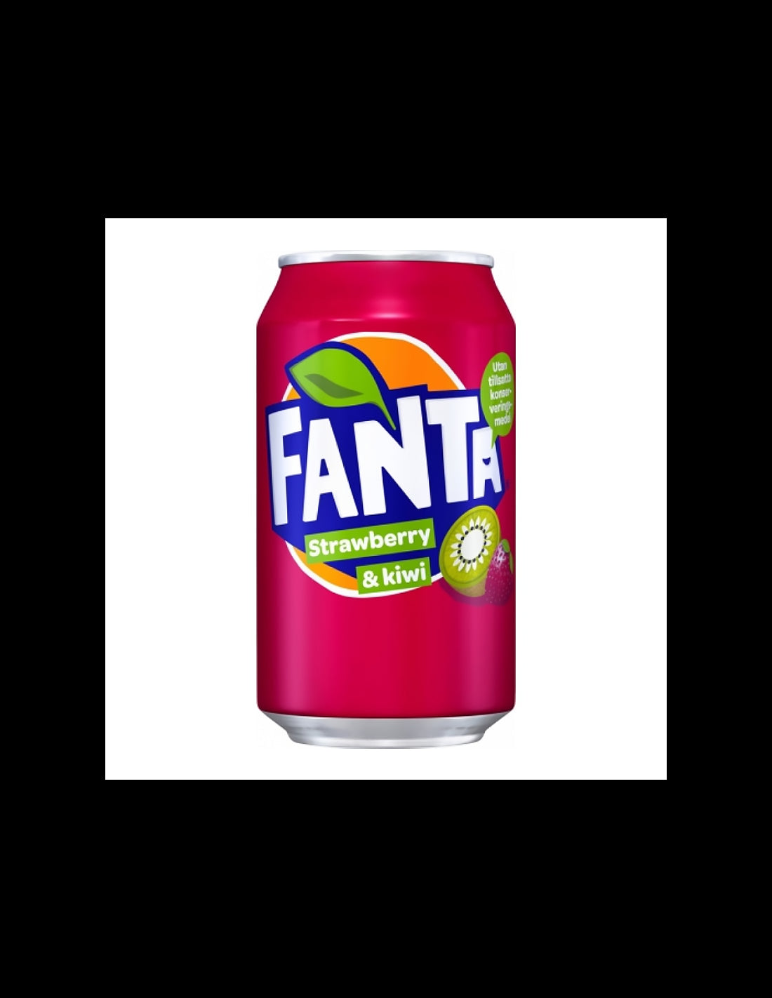 Gaivusis gėrimas FANTA Strawberry  & Kiwi, gazuotas, 0, 33 l, skardinė, D