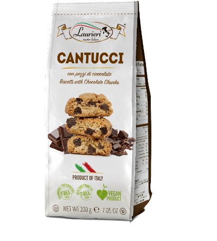 Italian cookies LAURIERI Cantucci, with chocolate, 200 g