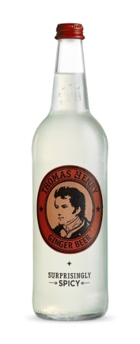 Carbonated soft drink THOMAS HENRY GINGER BEER, non-alcoholic, 0.75l bottle