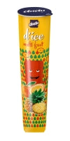 Fruit juice ice cream DICE MULTI tropical fruit flavor, 110 ml