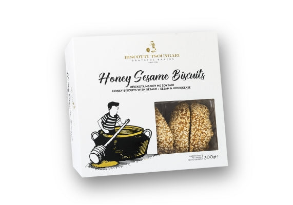BISCOTTI TSOUNGARI biscuits with honey and sesame, 300 g
