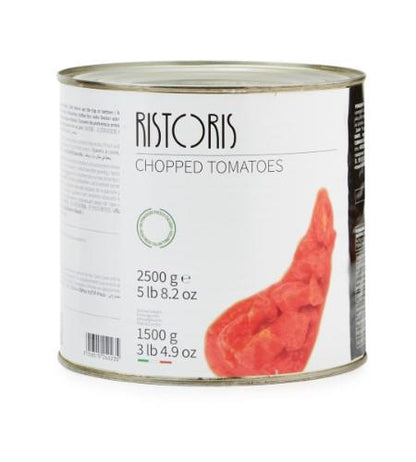 Chopped tomatoes RISTORIS, 2500 g/ 1500 g