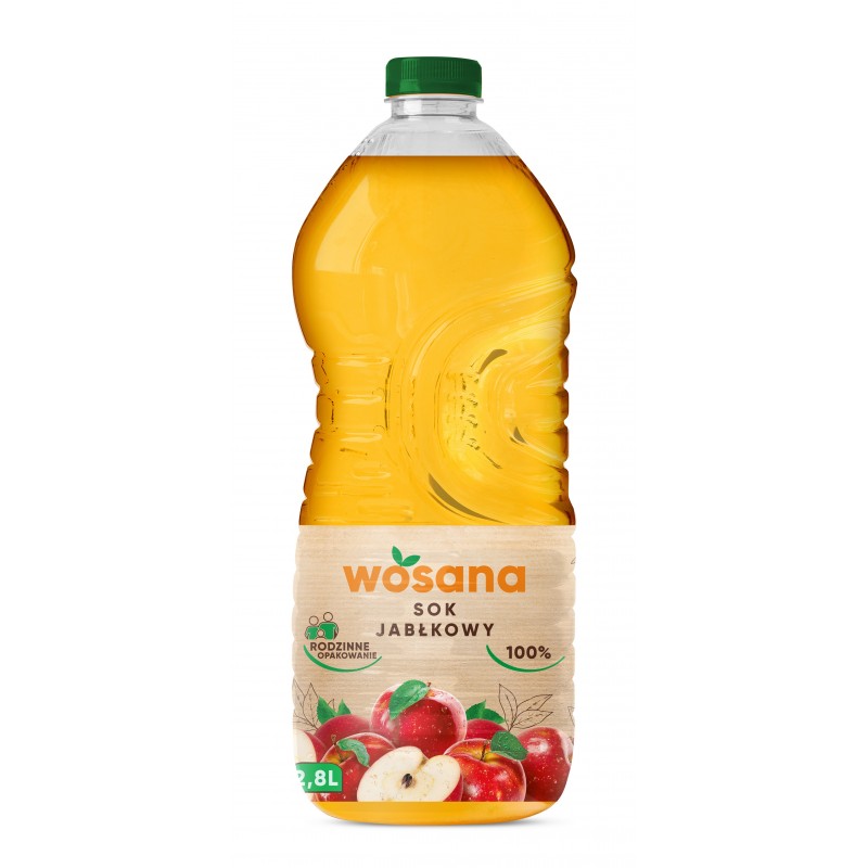 Juice WOSANA, apple, 100%, 2.8 l, PET