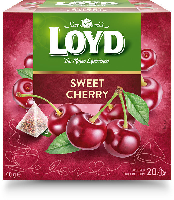 Fruit tea LOYD, cherry flavor, 20 x 2g