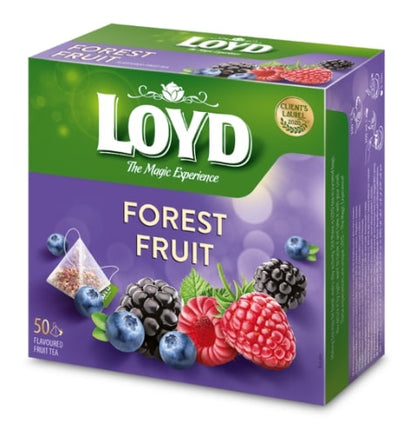 Fruit tea LOYD, forest berry flavor, 50 x 2g