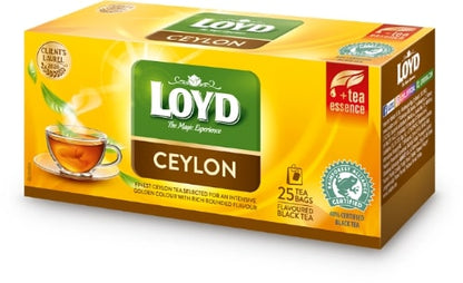 Aromatized black tea LOYD Ceylon, 25 x 2g