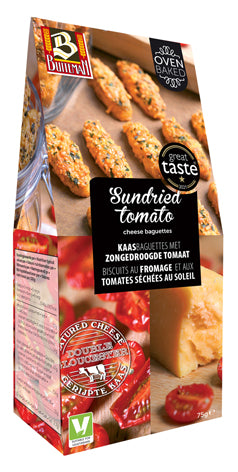Cheese biscuits BUITEMAN, with sun-dried tomatoes, 75 g