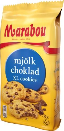 MARABOU biscuits, with milk chocolate, 184 g