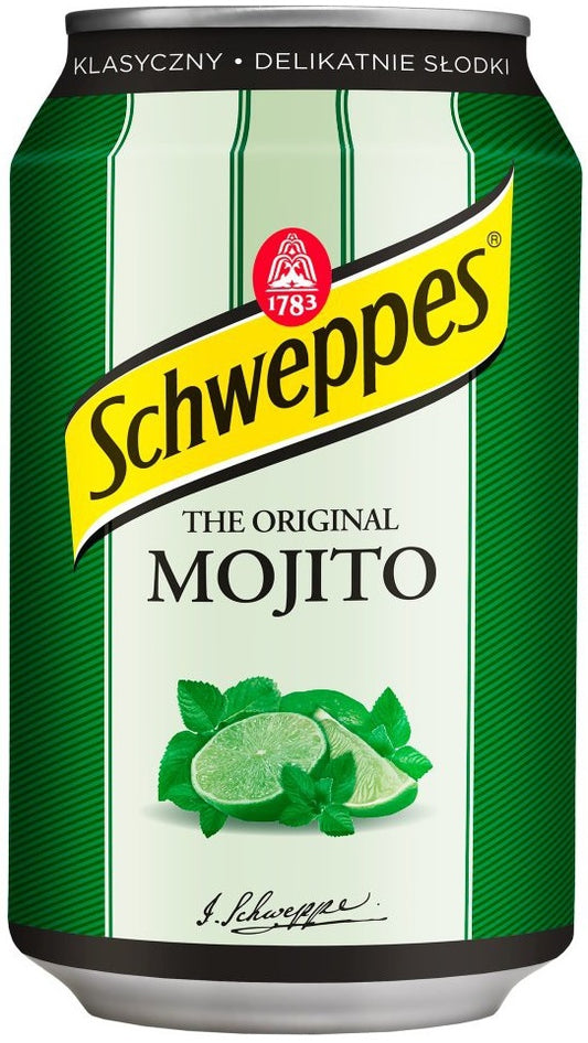 Gaivusis gazuotas gėrimas SCHWEPPES Mojito, 0.33l