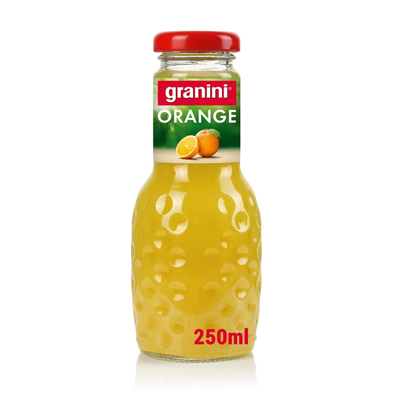 Orange juice GRANINI, with pulp, 100%, 0.25 l
