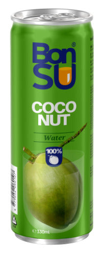 Kokosų vanduo BONSU (100%), 0.33 l D