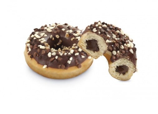 Donut DOTS, with chocolate filling and chocolate sprinkles, American, 75 gx 36 pcs