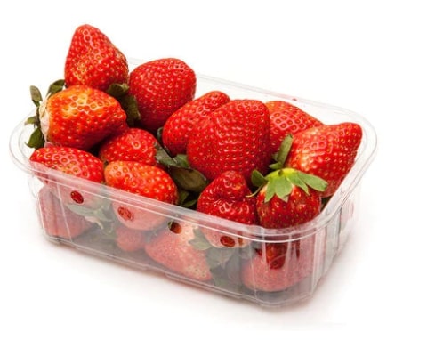 Braškės, fasuotos, I klasė, 500 g