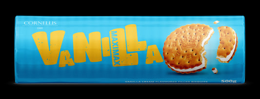 CORNELLIS MaxiMax biscuits, vanilla, 500 g