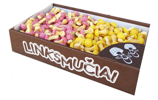 VINSMÇIAI biscuits, fruit flavoured assorted mushrooms, 1 kg