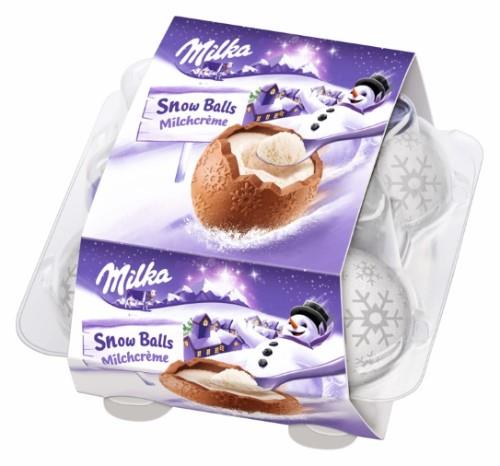 Šokoladinės sniego gniūžtės MILKA, 112g