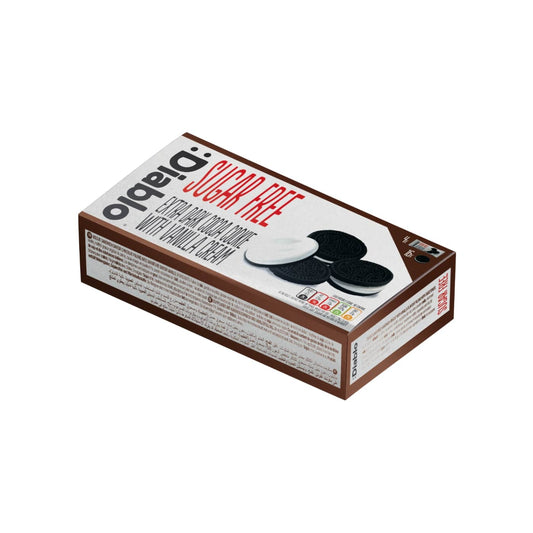 Extra dark cookies with vanilla filling, DIABLO, sugar-free, 176g