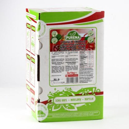 Cherry - apple juice drink concentrate PURENA, 30%, 5.2:0.8, 3 kg