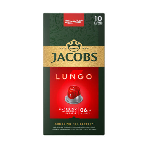 Kavos kapsulės JACOBS Lungo 6 Classico, 52g