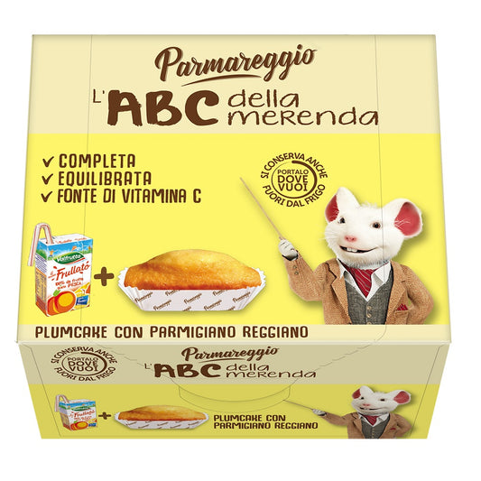 PARMIGIANO užkandis ABC, slyvų pyragas, persikų sultys,160g
