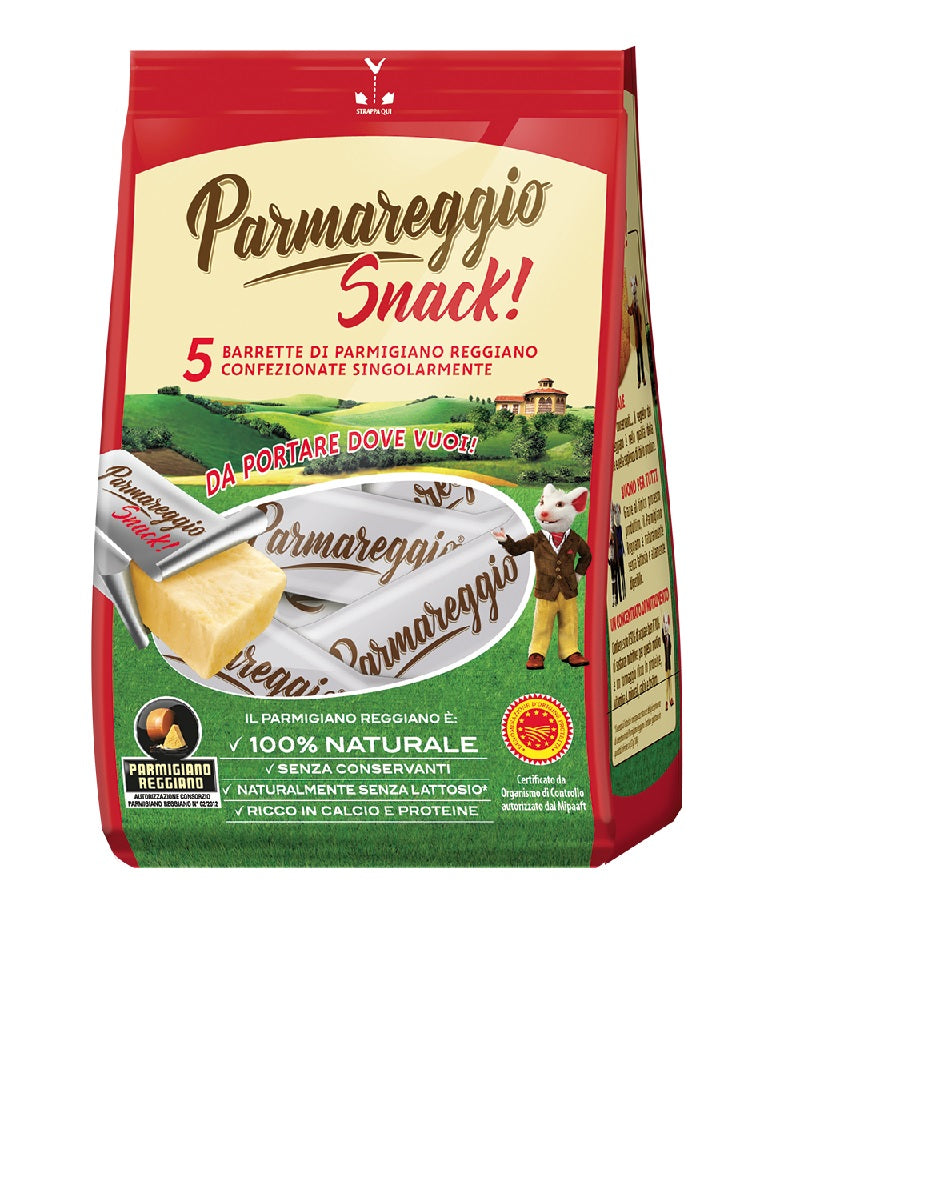 Kietojo PARMIGIANO  sūrio užkandis PARMIGIANO, 100g (5x20g)