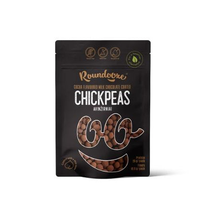 Chickpeas ROUNDOOZE, in milk chocolate with cocoa powder, 150 g