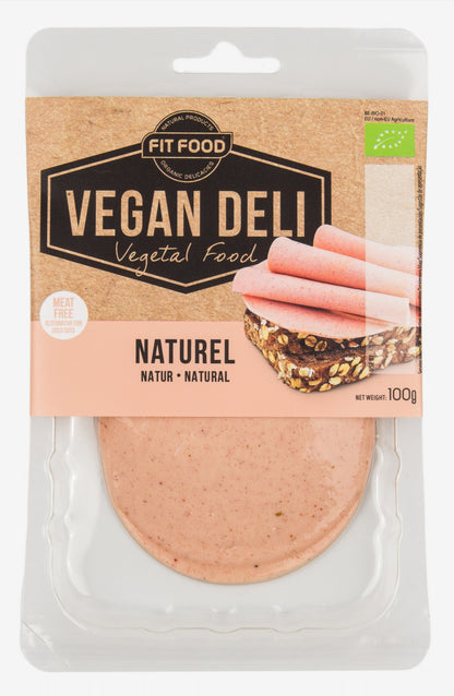 Organic, vegan product VEGAN DELI Natural, sliced, LT-EKO-001, 100g