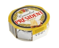 Pelėsinis sūris PRESIDENT Camembert, 32 %, natūralus, 120 g