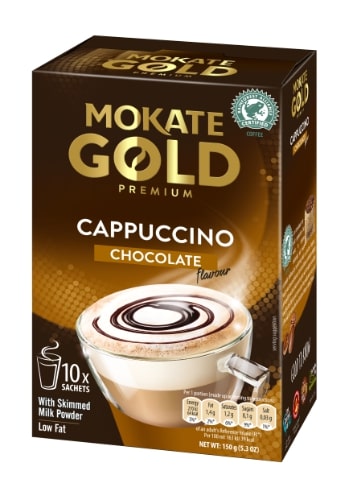 Coffee drink MOKATE Gold Premium Latte Chocolate, 10 x 14g