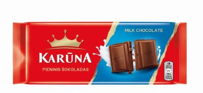 Chocolate KARŪNA, milk, 80 g NEW
