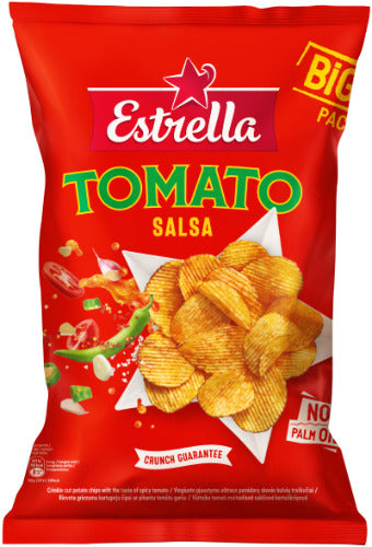 ESTRELLA curly potato chips, spicy tomato flavor, 180 g