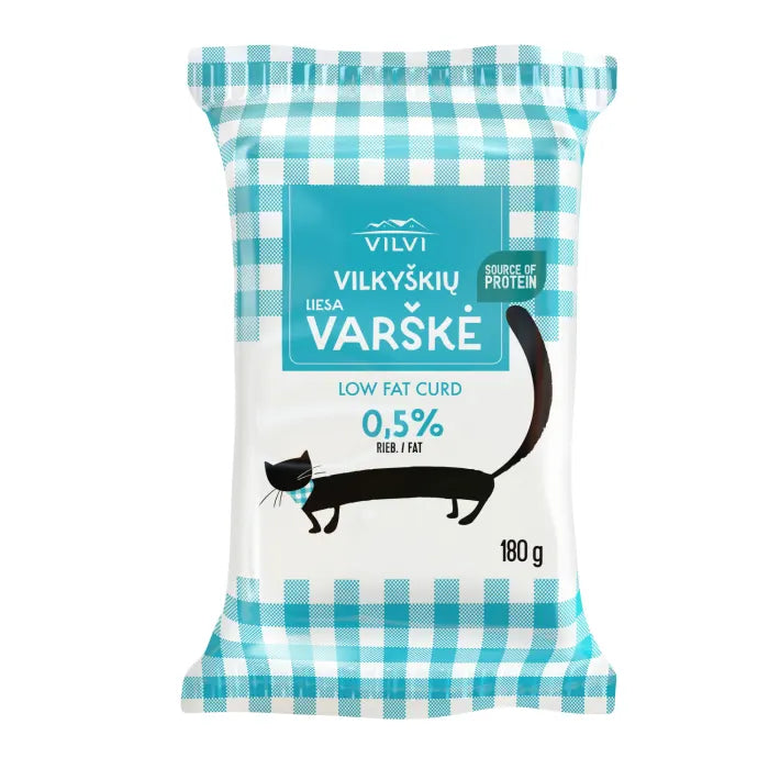 Varškė VILKYŠKIŲ, 0,5% liesa, 180 g