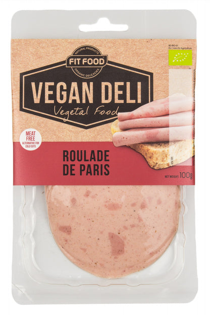 Organic vegan product VEGAN DELI Roulade de Paris, sliced, LT-EKO-001, 100g 