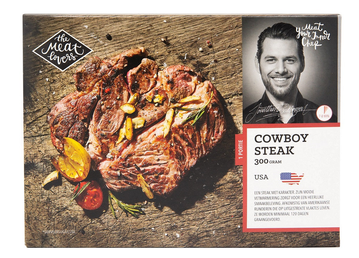 Frozen beef steak THE MEAT LOVERS, Cowboy, USA, 300g