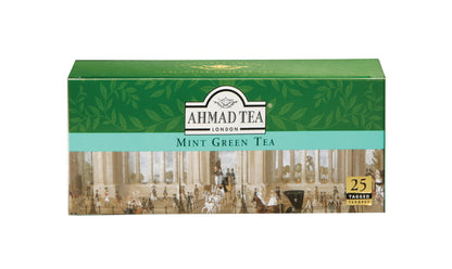 Ahmad Tea Mėtų skonio žalioji arbata. maišeliuose, 25 vnt.