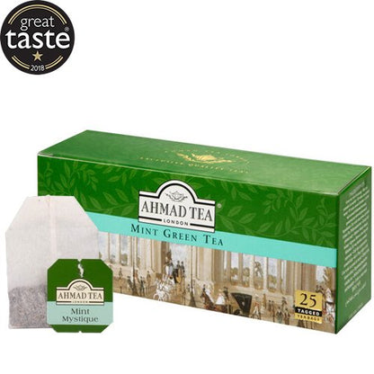 Ahmad Tea Mėtų skonio žalioji arbata. maišeliuose, 25 vnt.