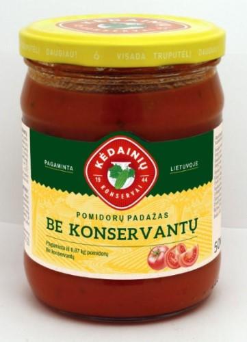Tomato sauce KĖDAINIų without preservatives, 0.5/500g