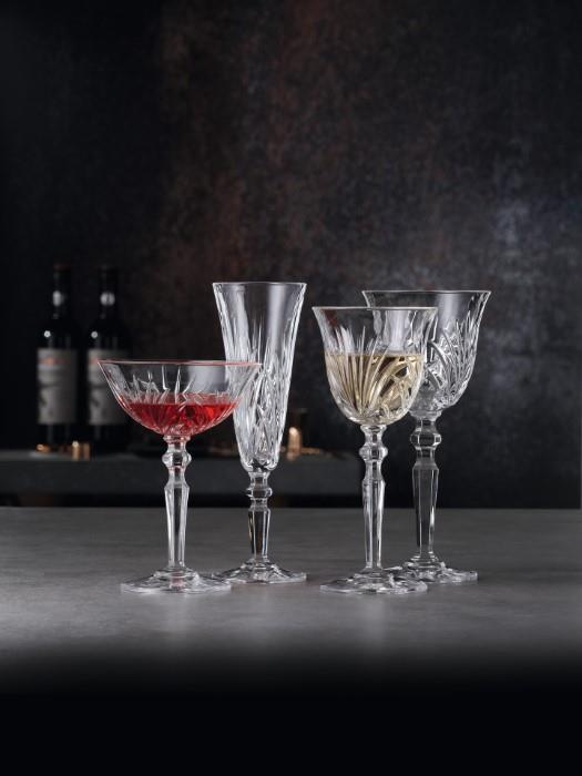 Nachtmann PALAIS Champagne glass, crystal, 140 ml, D 6.6 cm, H 20.5 cm, 6 pcs, 92953