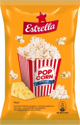 Popcorn ESTRELLA, cheese flavor, 90 g