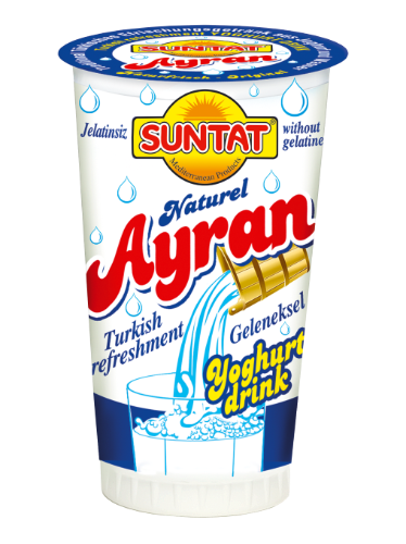 Turkiško jogurto gaivusis gėrimas SUNTAT AYRAN, 250ml (M)