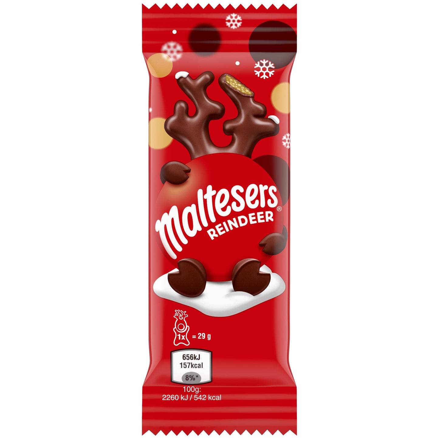 Milk chocolate MALTESERS REINDEER, 29g.