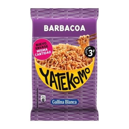 Instant noodles YATEKOMO, barbecue flavor, in a bag, 82 g