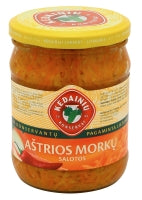 Aštrios morkų salotos KĖDAINIŲ, 0,5/480 g
