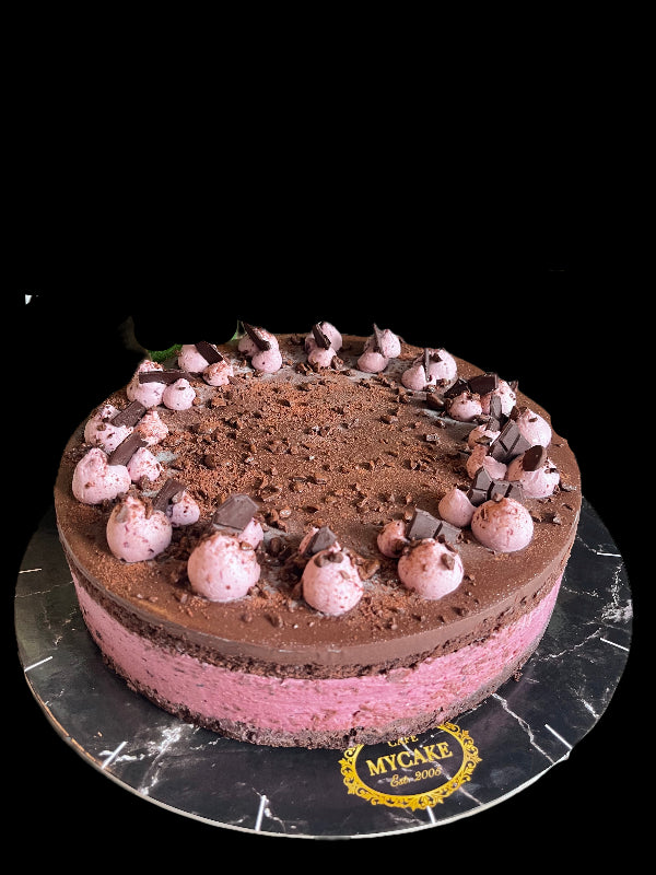 Šaldytas tortas su mėlynėmis ir šokoladu, pjaustytas (16x150g), 2,4 kg