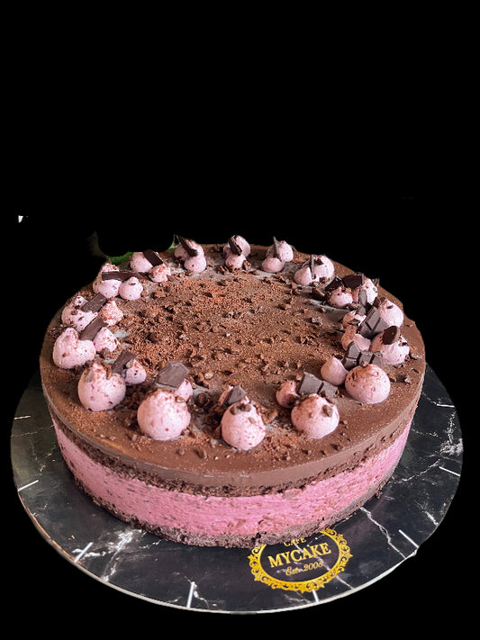 Šaldytas tortas su mėlynėmis ir šokoladu, pjaustytas (16x150g), 2,4 kg