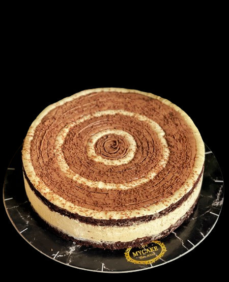 Šaldytas tortas Dominican, su romo įdaru, pjaustytas (16x133g), 2,13 kg