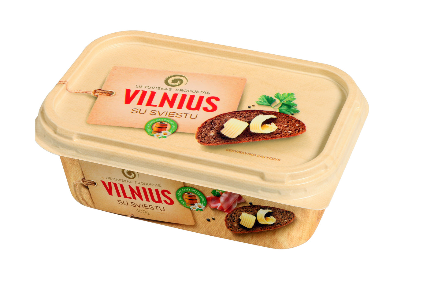 Margarinas VILNIUS, su sviestu, 50%, 400 g