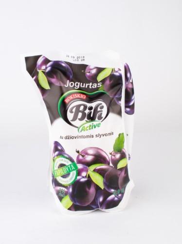 Jogurtas BIFI ACTIVE, su džiovintomis slyvomis, 2%, 0,9 kg