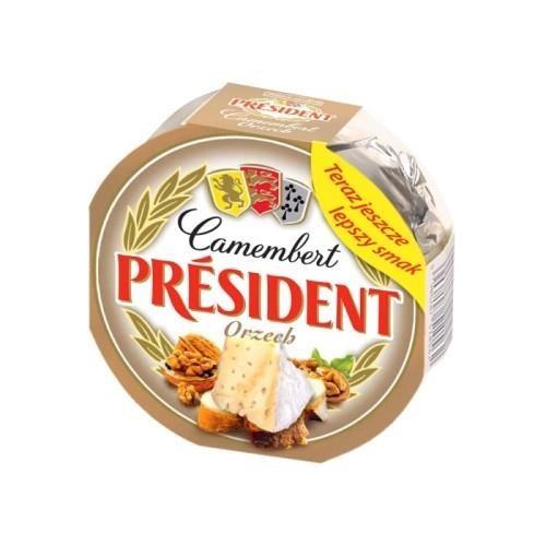 Blue cheese PRESIDENT Camembert, with nuts, 120 g